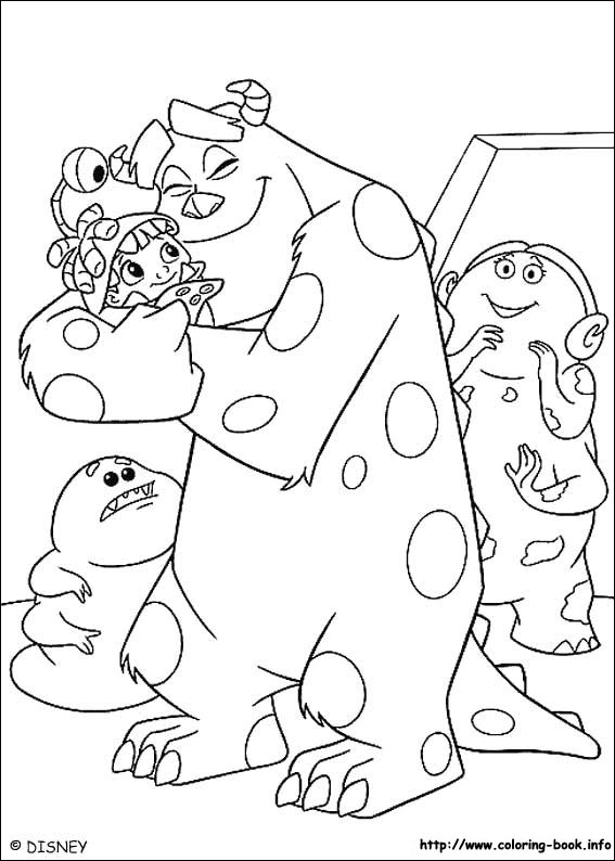 Monsters, inc. coloring picture